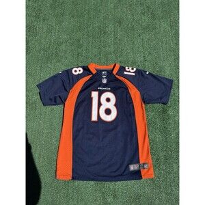 Denver Broncos Jersey NFL Football Peyton Manning 18 Nike On Field Youth XL